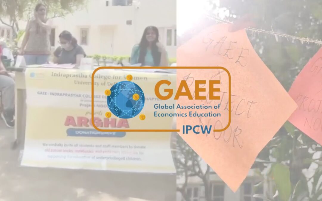 GAEE IPCW chapter fundraised and donated textbooks for underprivileged students